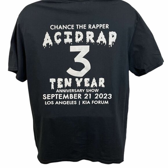 Men's T-Shirt, ACID RAP Chance The Rapper, Extra-Large, Black Tees - Picture 3 of 10